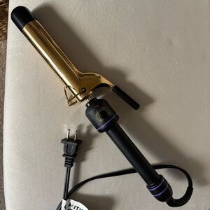 Professional Gold and Black Curling Iron